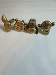Disney Winnie The Pooh Brass Drawer Knob Pulls Set Of 4 Tigger Eeyore Piglet. Fixed Price $125.00.