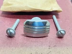 Set Of 12 Zinc Plated Art Deco Drawer Knobs Pulls New Original Box Plus. Fixed Price $74.95.