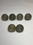 Set Of 6 Antique Hardware Brass Drawer 1.5 Pull Knob Empire Federal Sheraton. Fixed Price $29.99.