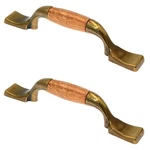 Amerock Burnished Brass 3" Cc Cabinet Pull With Oak Center (BP76240-OB) B49. Fixed Price $13.47.