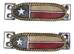 Set Of 2 Western Texas Lone Star Flag Drawer Cabinet Door Bar Pull Knobs Accent. Fixed Price $18.99.