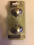 Chapter Cabinet Knobs, 2-PACK, Satin Nickel Finish Brand New + Free Shipping. Fixed Price $9.99.