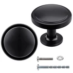 Weaverbird 10 Pack Black Round Knobs, 30MM/1.2" Modern Zinc Alloy Cabinet Har.... Fixed Price $26.37.