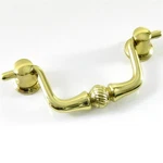 3" Restoration Hardware Felicity Cabinet Drawer Dresser Bail Pull Polished Brass. Fixed Price $5.99.