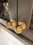 Qty 1: Restoration Hardware Chaillot Lacquered Burnished Bronze Round Knob. Fixed Price $15.00.