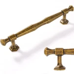 Vicycmc Pack Antique Brass Cabinet Pulls 5 Inch (128MM) Hole Center Vintage. Fixed Price $64.60.