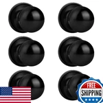 Probrico Stainless Steel Half-dummy Door Knobs Black Round Pulls For Furniture/l. Fixed Price $69.13.