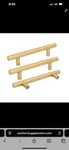 25 Pack Cabinet Bar Handles Brushed Brass Dresser Drawer Pulls 3-3/4IN (96MM). Fixed Price $34.99.