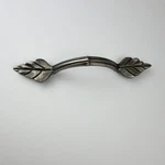 Laurey Windsor 3-IN Centers Antique Pewter Leaf Handle Drawer Pulls Lot Of 5. Fixed Price $10.00.