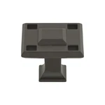 Modern Craftsman 5/16" Length Cabinet Square Knob Aged Bronze - Hardware. Fixed Price $11.43.