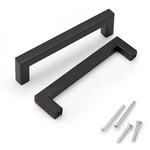 Knobwell 10 Pack Matte Black Modern Cabinet Handles Kitchen Drawer Pulls Square. Fixed Price $27.06.