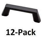 *12-PACK* Liberty Soft Modern 3 In. Matte Black Square Cabinet Drawer Pull. Fixed Price $29.99.