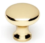 Alno A814-34-PB Set Of 15 Traditional 3/4" Round Knobs Polished Brass New. Fixed Price $100.00.