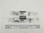 (2) New Glide-rite 6-1/4" Clear Acrylic Cabinet Pull Chrome 4718-160-PC-1 (a). Fixed Price $17.90.