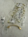 Onward Drawer Handles 920BB-V Bright Brass Finish 3"CTR 76MM Made Taiwan. Fixed Price $15.00.