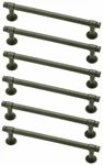 6) Liberty Hardware 5" Soft Iron Francisco Cabinet Cupboard Drawer Pull Handles. Fixed Price $21.92.