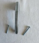 Vtg. Amerock Cabinet Door Pull Chrome Green Lines ED405 - 4" Cupboard. Fixed Price $12.95.