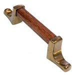 Vintage Amerock Tribute Burnished Brass Wood 3"CC Cabinet Handle BP630-FWD. Fixed Price $6.55.