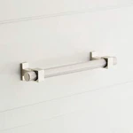 Signature Hardware Andrex 5-1/16 Inch Center To Bar Pull, Polished Nickel. Fixed Price $11.72.