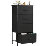 4 Fabric Drawer Dresser For Bedroom, Storage Organizer Unit Chest Of Tower. Fixed Price $35.06.