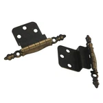 Pair Vintage Amerock Antique English 3/8" Inset Hinge Non Self-closing BP7770-AE. Fixed Price $7.95.