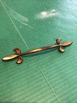 Single Brass Kbc Fleur De Lis Drawer Dresser Pulls Lilly French Royalty K11021. Fixed Price $49.95.