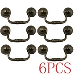 6 Pcs Antique Bail Handle Drop Pulls Vintage Bronze Drawer Cabinet. Fixed Price $18.94.