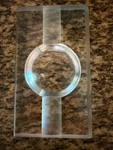Vintage Elegant Cut Glass Crystal Double Cigar Heavy Ashtray 7 X 4 1.5" Italy. Fixed Price $47.77.
