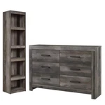 Home Square 2-PIECE Set With Engineered Wood Pier & 6 Drawer Double Dresser. Fixed Price $656.80.