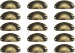 Weichuan 15PCS Antique Brass Iron Drawer Knobs Pulls Handles - Vintage Kitchen. Fixed Price $15.28.