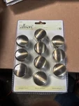 10 Pack Amerock Allison Ridged Antique Brass 1/4" Knob AL-825. Fixed Price $10.95.