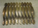 SALVAGED,10/PC. Lot Amerock #63867-1 Drawer/cabinet Pulls, 5 3/4" Long. 3" Mount. Fixed Price $23.00.