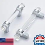 Bonkudoo 10-PACK Crystal Glass Cabinet Handles Dresser Pulls 3-3/4". Fixed Price $69.32.