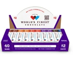Sealed Box 40 World Finest Chocolate Bars **ships With Ice Pack To Keep Cool**. Fixed Price $45.00.