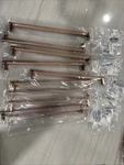 Emtek Select 12" Cabinet Pull Bar- Satin Copper Knurled. Fixed Price $375.00.