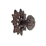 Cast Iron Floral Drawer Knob Pull Wall Hook Hanger Antique Style Rustic Brown. Fixed Price $16.95.