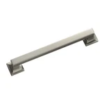 8" Satin Nickel Studio Appliance Pull, Large Square Handle, Hickory P3017-SN. Fixed Price $44.99.