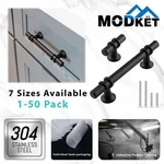 Black Modern Round Cabinet Handles Bar Pull Knobs Kitchen Drawer Stainless Steel. Fixed Price $384.30.