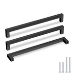 Goldenwarm Set Of (14) Black Square Cabinet Pull Drawer Handle - New Open Box. Fixed Price $24.99.