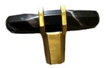 Amerock Carrione 2.5"W Cabinet Knob Marble Black / Gold Champagne BP36647MBKBBZ. Fixed Price $8.97.
