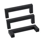 Black Square Bar Cabinet Pull Drawer Handle 1 Pack 3 Inch Centers 76MM. Fixed Price $14.25.