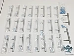 Vtg Stainless Steel Pull 5" Handle 26 Cabinet Drawer Screws Unused Mid-century. Fixed Price $57.00.