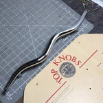 Top Knobs Nouveau Wave Pull 12IN Tc Showfloor Model Chrome 18IN Door Cabinet. Fixed Price $30.00.