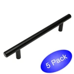 *5 Pack* Cosmas Euro Style Bar Flat / Matte Black Pulls #305-128FB. Fixed Price $14.29.