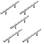 5-PK Dynasty P-1001-SN European 5.75 In. Bar Cabinet Pulls- Satin Nickel. Fixed Price $21.35.