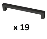 *19* Franklin Brass Simple Modern Square 6-5/16 In. Matte Black Drawer Pull. Fixed Price $27.99.