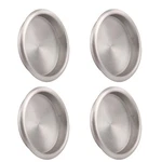 Homotek 4 Pack 2-1/16 Inch Closet Door Finger Pull Satin Nickel. Fixed Price $10.01.