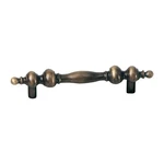Laurey Round Bar Cabinet Pull 3" Ctc, 4-5/16" Antique Brass Finish. Fixed Price $5.69.