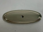 Lot 30 Gliderite 1034-SN-1 Oval Cabinet Hardware Backplates Satin Nickel. Fixed Price $49.74.