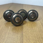 Gliderite Cabinet Knob Round Double Beaded Oil Rubbed Bronze Drawer Pull 1-3/8". Fixed Price $15.99.